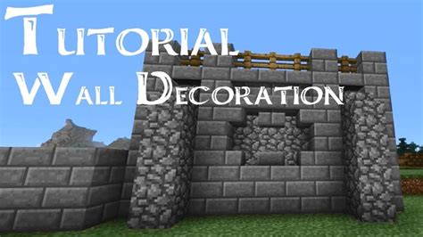 Minecraft Castle Wall Decorations • Walls Decor Minecraft Wall Minecraft Tutorial Minecraft