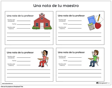 Nueva Plantilla De Notas Para Profesores De P Gina De Creaci N