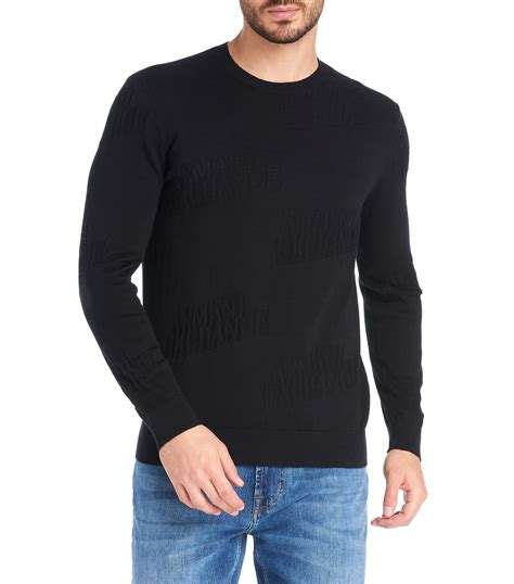 Armani Exchange Su Ter Cuello Redondo Con Monogram Hombre El Palacio