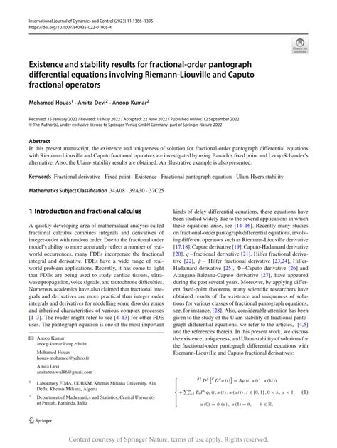 Existence And Stability Results For Fractional Order Pantograph