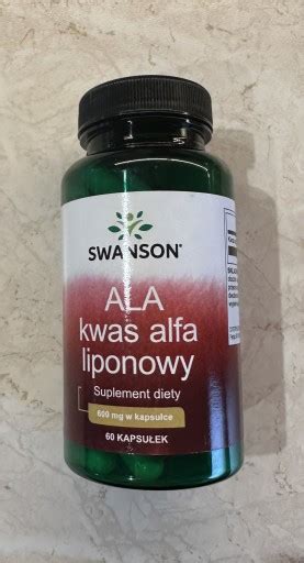 Kwas Alfa Liponowy Ala Mg Kaps Swanson Ostro Ka Kup Teraz Na