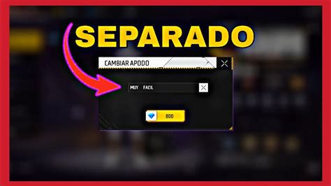 COMO SEPARAR TU NOMBRE EN FREE FIRE 2024 YouTube