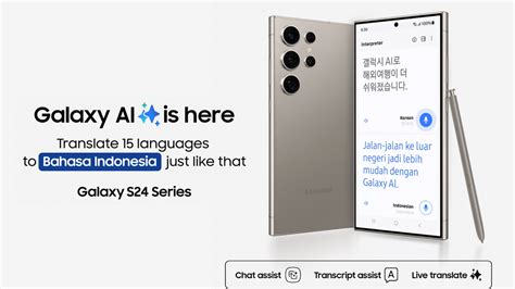 Galaxy AI Bahasa Indonesia Sudah Hadir Di Galaxy S24 Series Begini