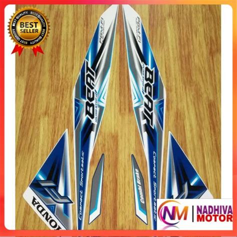 Jual Stiker Sticker Striping Lis Body Honda Beat Fi 2015 Putih Shopee