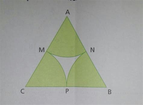 Urgente Galeraaaaaa Na Figura Abc é Um Triangulo Equilátero De Lado 8cm Mn Np E Mp São Arcos