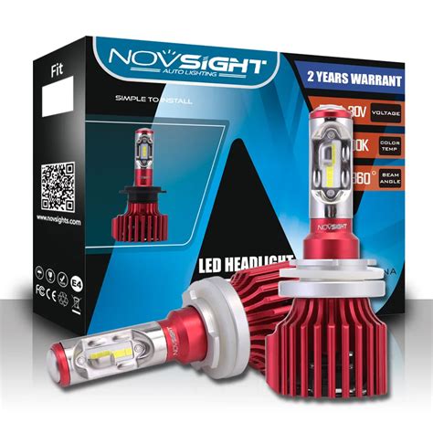 NIGHTEYE H15 Led Hi Lo Beam Headlight Bulbs 60W Set 10000LM 6000K