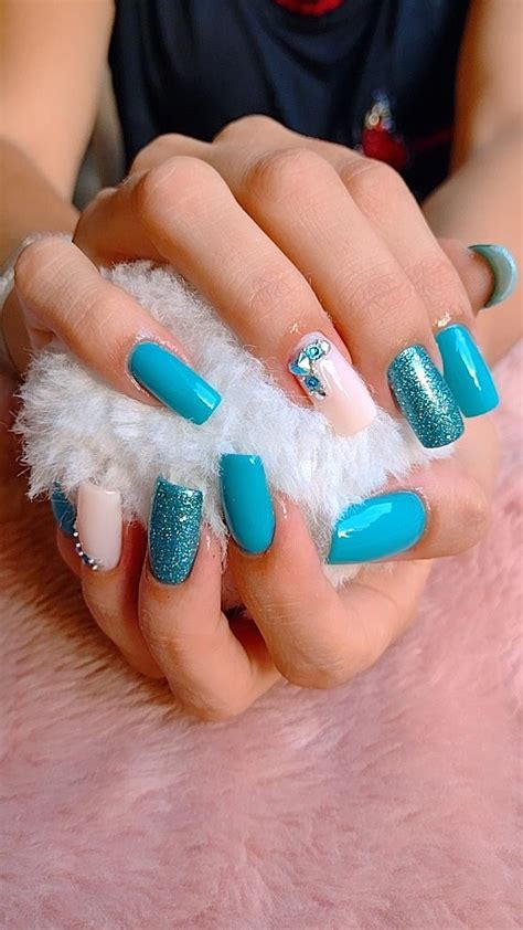 Pin De Emma Ushija Em Acrylic Nails Unhas Azuis Unhas Bonitas Unhas