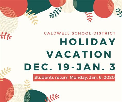 District Office Holiday Closure Caldwell School District