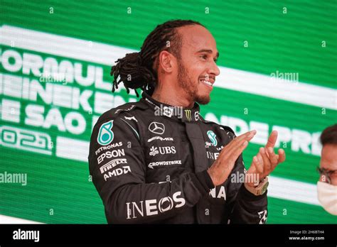 Lewis Hamilton Interlagos Podium Hi Res Stock Photography And