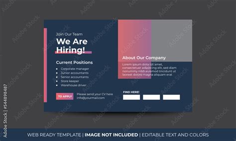 Join Our Team Banners We Are Hiring Communication Poster Job Vacancy