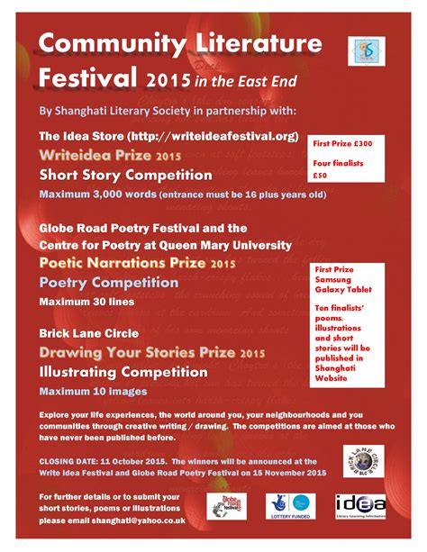 Community Literature Festival Entry Deadline This Week East London News