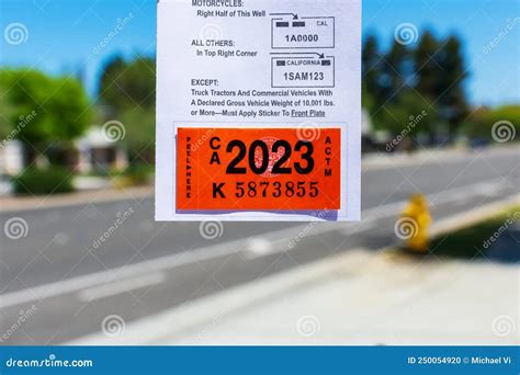 2024 California Registration Sticker Design And Color Blank August