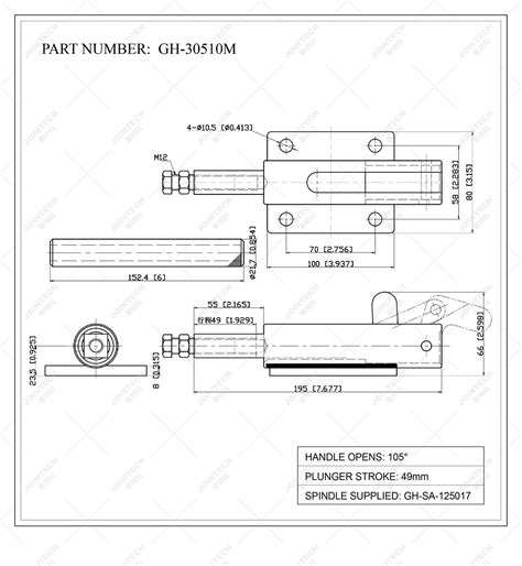 Weldable Straight Line Push Pull Toggle Clamp Use For Auto Industry