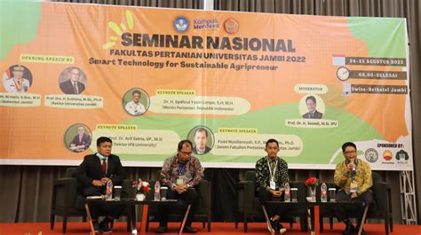 Seminar Nasional Faperta UNJA Smart Technology For Sustainable