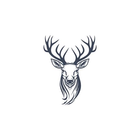 Deer Logo Illustration Vector Design Template 25885927 Vector Art At