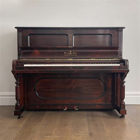 Steinway Model V Upright Piano French Polish Rio Rosewood The Piano