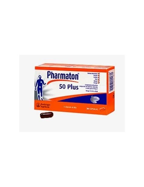 Pharmaton 50 Plus 30 Cápsulas Multivitamínico Desde Los 50 Años