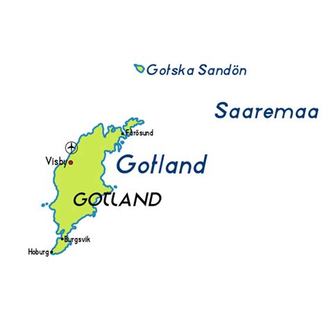 Gotland Map Province City | Map of Sweden Political Region Province City