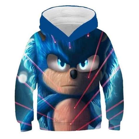 Dessin Animé De Sweat Shirt3d Sonic Le Hérisson Mario Bro Sweats à