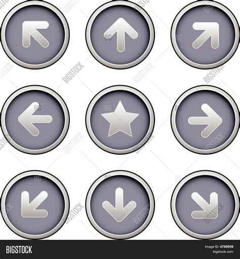 Direction Arrow Icons Vector & Photo (Free Trial) | Bigstock