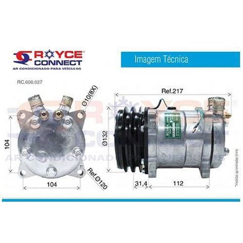 Compressor Modelo H Orelhas V Polia A Mm Universal R A