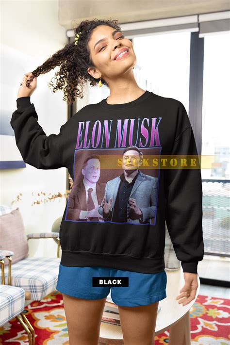 ELON MUSK Vintage Sweatshirt Elon Musk Homage Sweater Elon Musk Fan