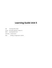 Learning Guide Unit 5 Pdf Learning Guide Unit 5 Site University Of