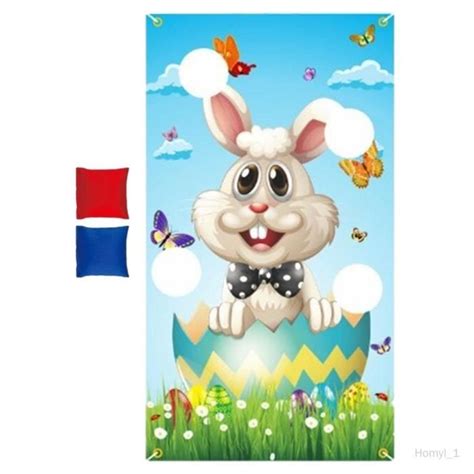 Drapeau de jardin en toile de jute lapin de pâques drapeaux