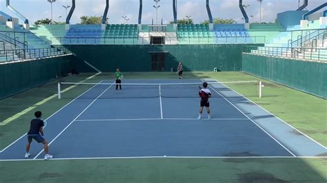 Tennis Match Pak Andri Bang Boby VS Esa Rayhan Di Lapangan Tenis