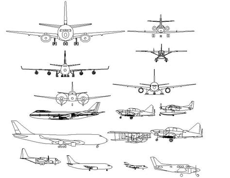 Aircraft Cad Blocks Cadbull