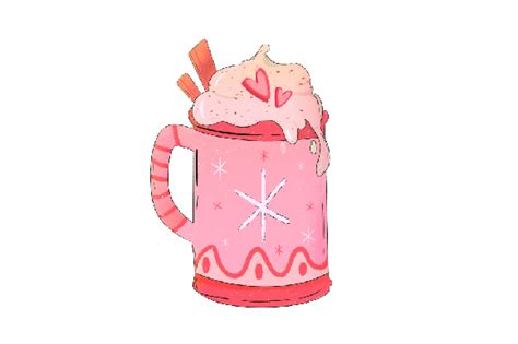 Pink Christmas Hot Cocoa Watercolor Svg Cut File By Creative Fabrica Crafts Creative Fabrica