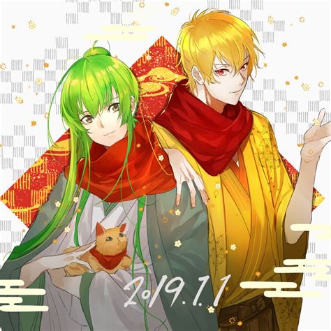 エルキドゥ Fate ギルガメッシュ Fate 「2019年今年もよろしくギルエル 」 Azaznのイラスト