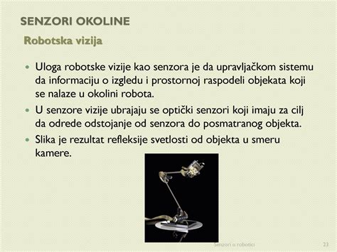 Senzori U Robotici Seminarskirad Iz Predmeta Ppt