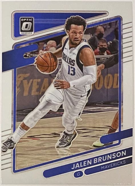 Jalen Brunson Panini Donruss Optic Basketball Dallas Mavericks