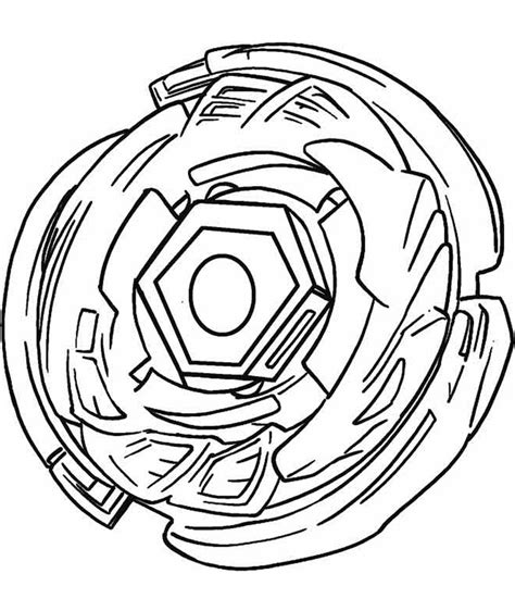 A Beyblade Para Colorear Imprimir E Dibujar Coloringonly Com