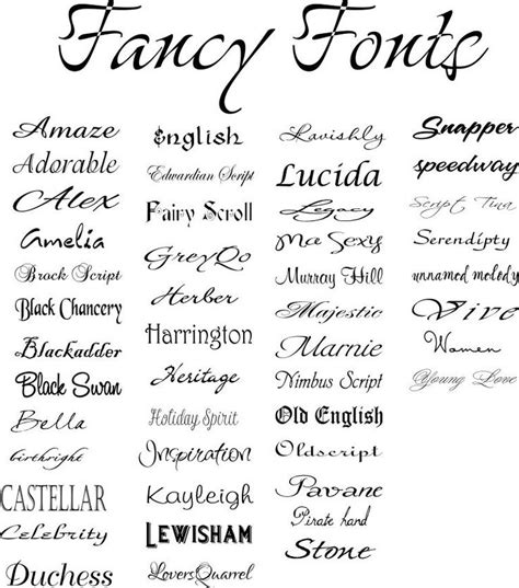 Fancy Fonts Tattoo Lettering Tattoo Lettering Fonts Lettering