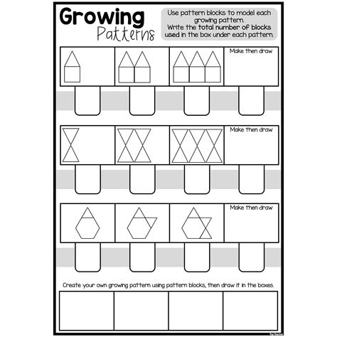 Growing Patterns Worksheets - Top Teacher