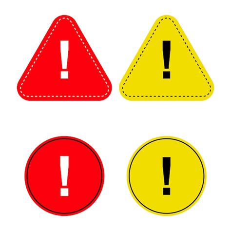 Premium Vector Free Vector Set Of Warning Signs