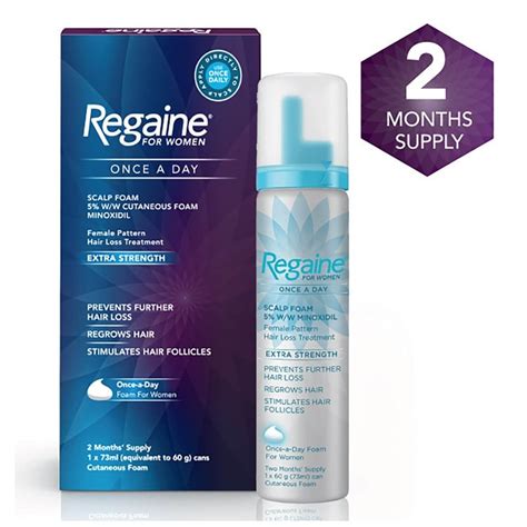 Regaine Hair Regrowth for Women 5% Foam 73ml (2 months supply) - Hair ...