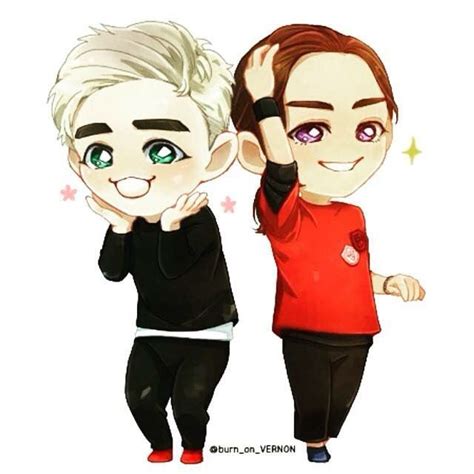 Scoups And Jeonghan Jeonghan Chibi Seventeen