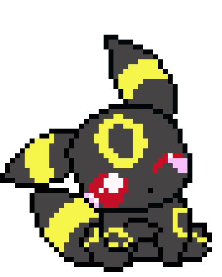 Umbreon Pokemon Pixel Art Umbreon Clipart Large Size Png Image Pikpng