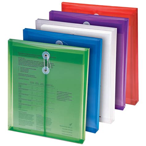 Poly Color Envelopes 5Pk Assorted Colors - SMD89501 | Smead Manufacturing Company