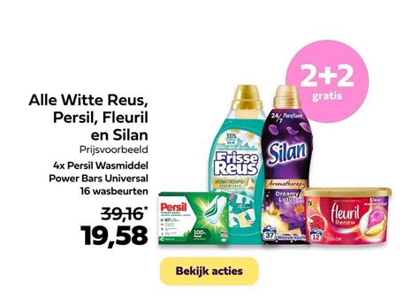 Alle Witte Reus Persil Fleuril En Silan Aanbieding Bij Plein