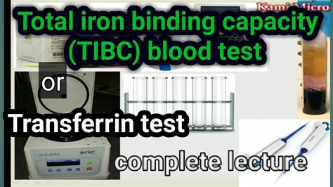 Total Iron Binding Capacity Tibc Or Transferrin Test Iron Profile