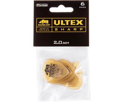 Dunlop Ultex Sharp 2 00mm Sachet De 6 Médiators Hurricanemusic fr