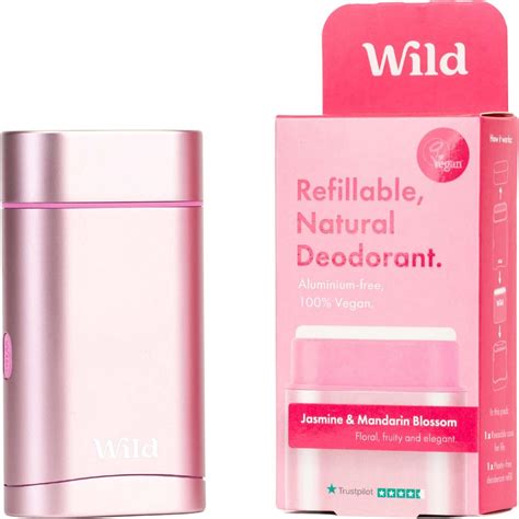 Wild Refillable, Natural Deodorant Jasmine & Mandarin Blossom 40 g ...