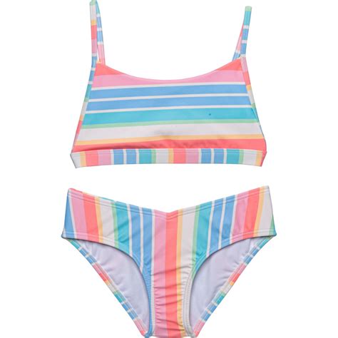 Billabong Big Girls Stoked On Stripes Billie Bikini Set Save