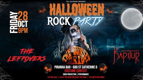 The Lef7overs Présente Halloween Rock Party 28 Octobre 2022 Piranha