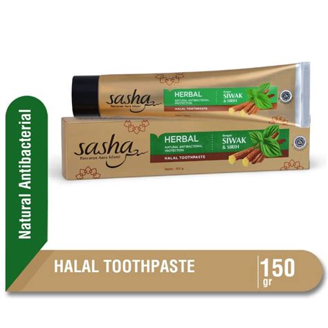 Sasha Halal Toothpaste Siwakandbetel Leaves 150g Shopee Malaysia