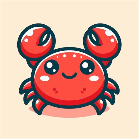 Premium Vector Vector Illustration Of An Adorable Cartoon Crab Character